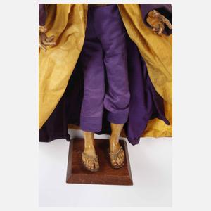 Neapolitanische Krippenfiguren und Ruinenkrippe