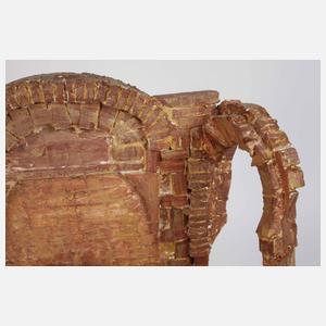 Neapolitanische Krippenfiguren und Ruinenkrippe