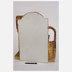 Neapolitanische Krippenfiguren und Ruinenkrippe