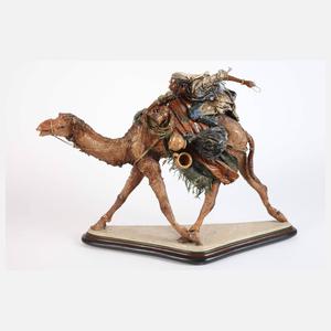 Vier große Angela Tripi Krippenfiguren