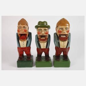 Drei Nussknacker als Deutscher Michel