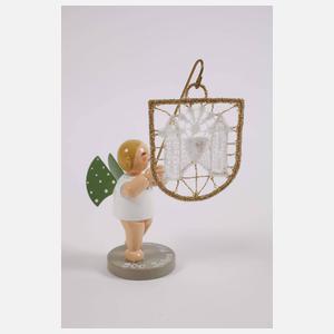 Wendt & Kühn Paar Engel mit Plauener Wappen