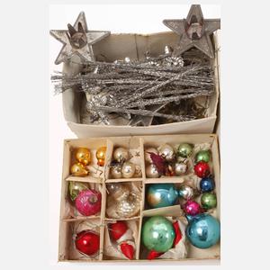 Konvolut Christbaumschmuck