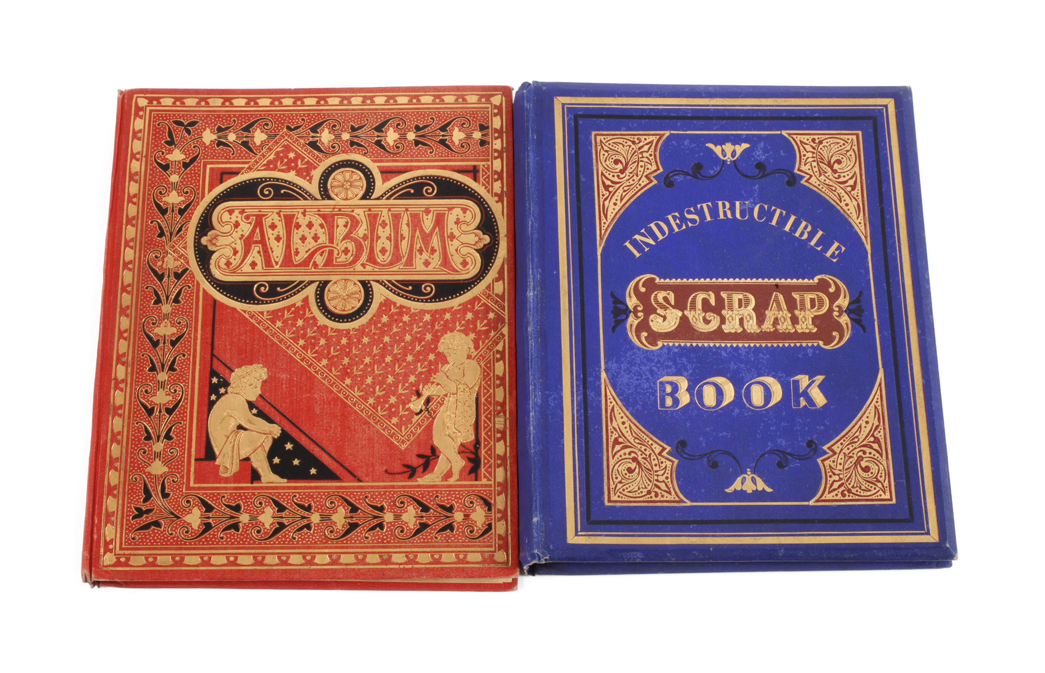 Zwei Glanzbilder-Sammelalben