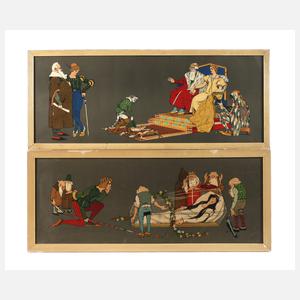 Paar Märchen-Wandfriese