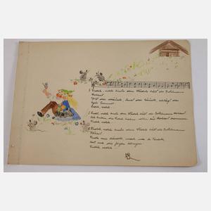 Skizzenbuch zu einem Kinder-Liederbuch