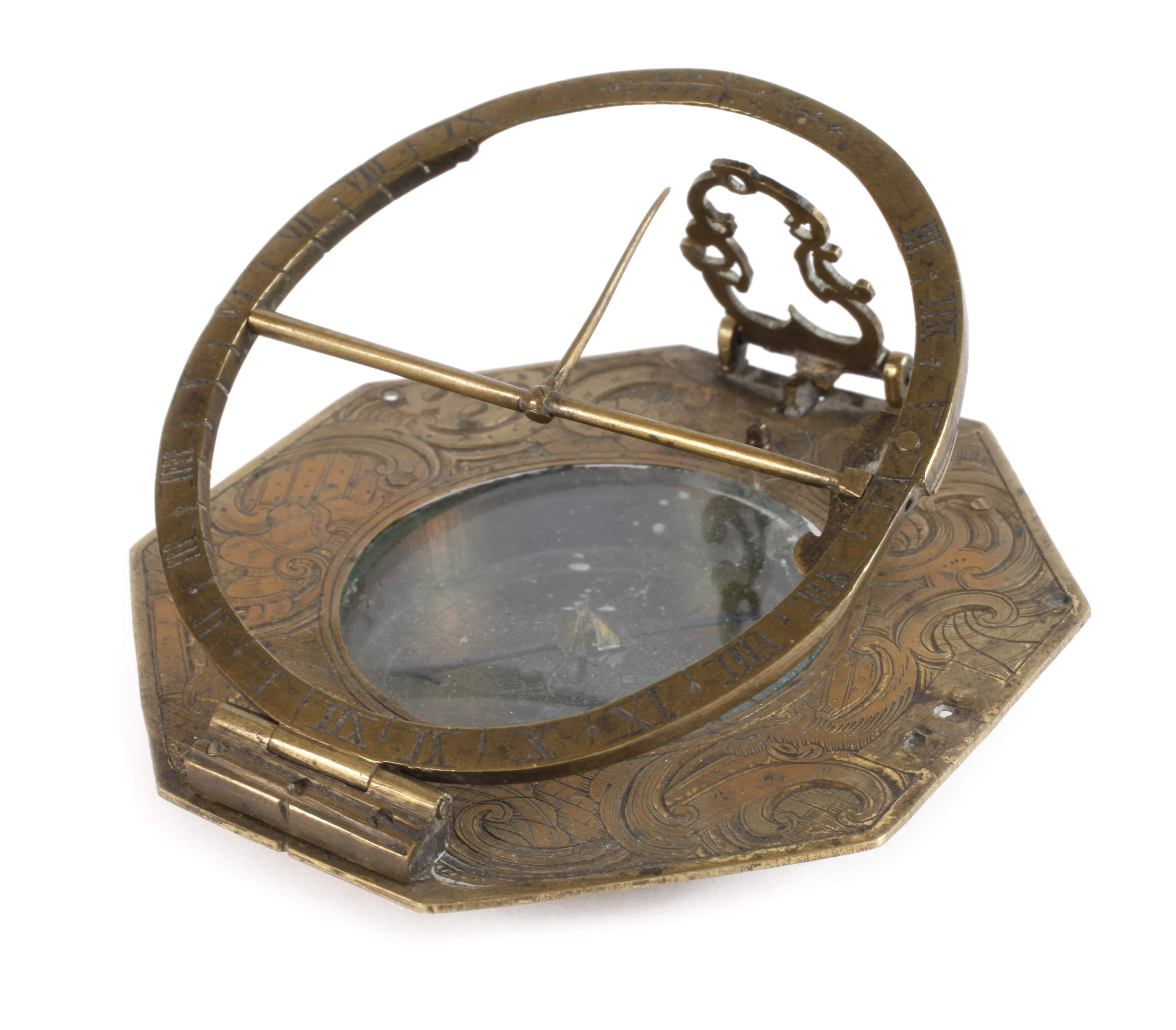 Achteckige Äquatorialsonnenuhr