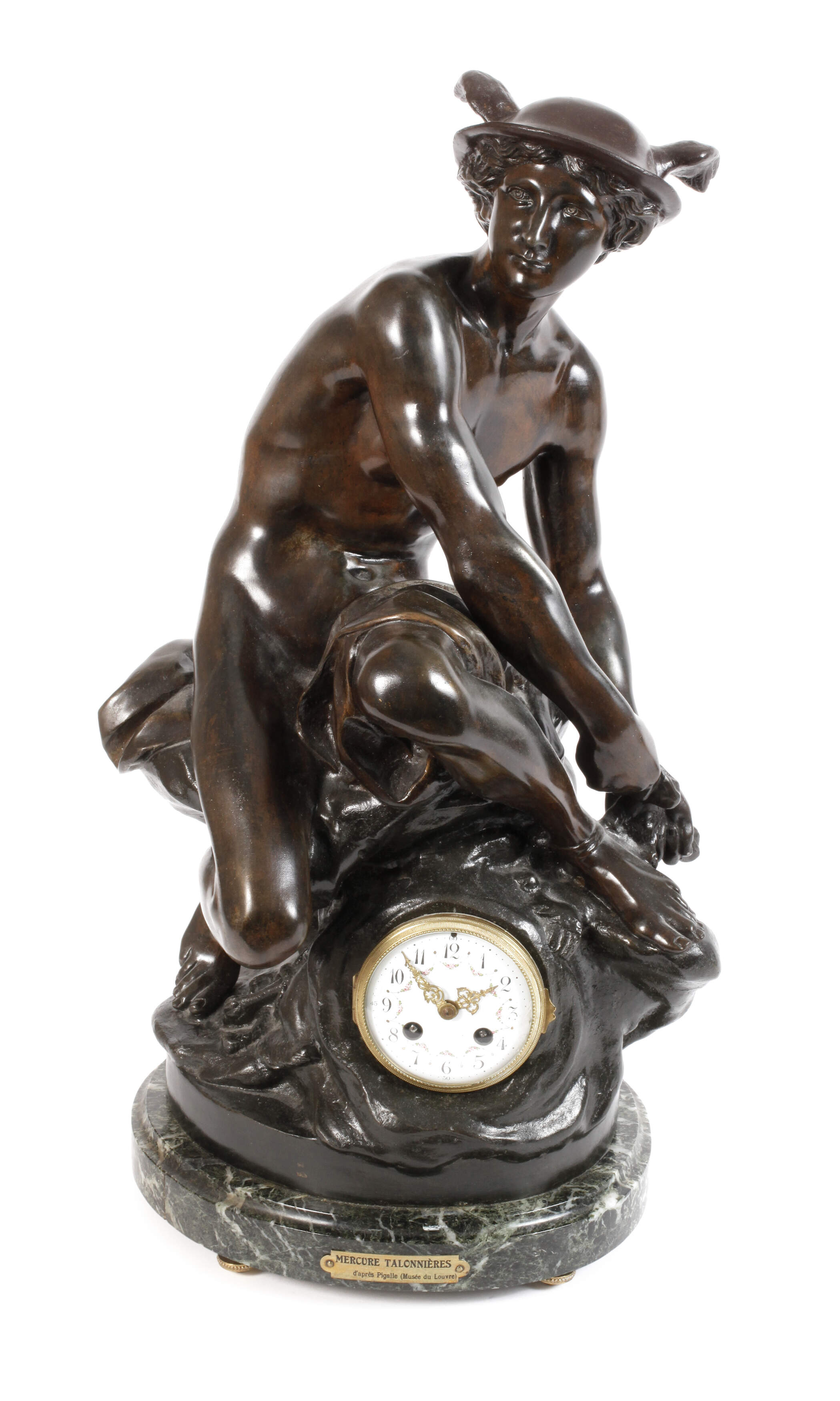 Große Figurenuhr Merkur