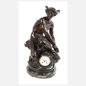 Große Figurenuhr Merkur