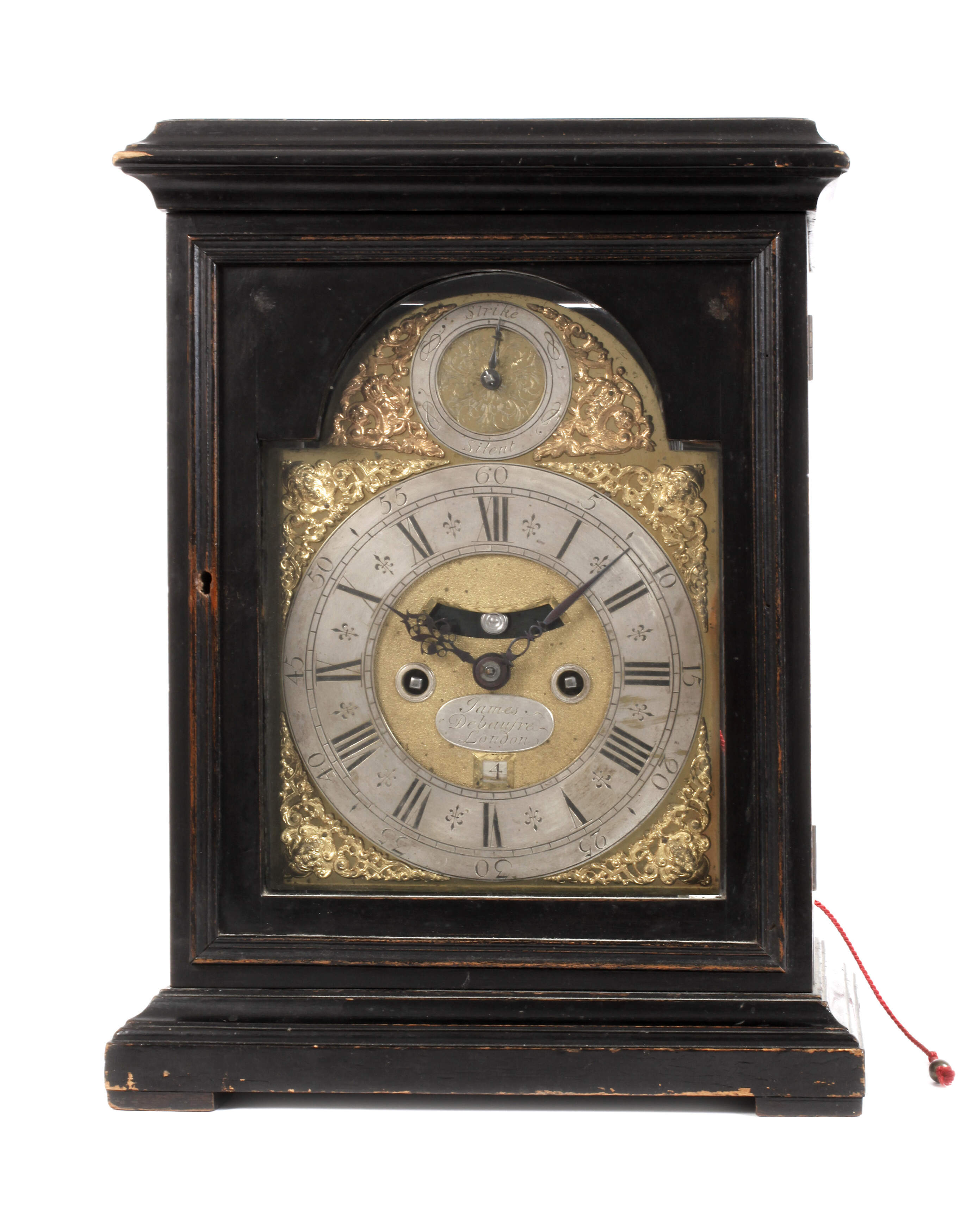 Stutzuhr mit Glockenspiel James Debaufre London