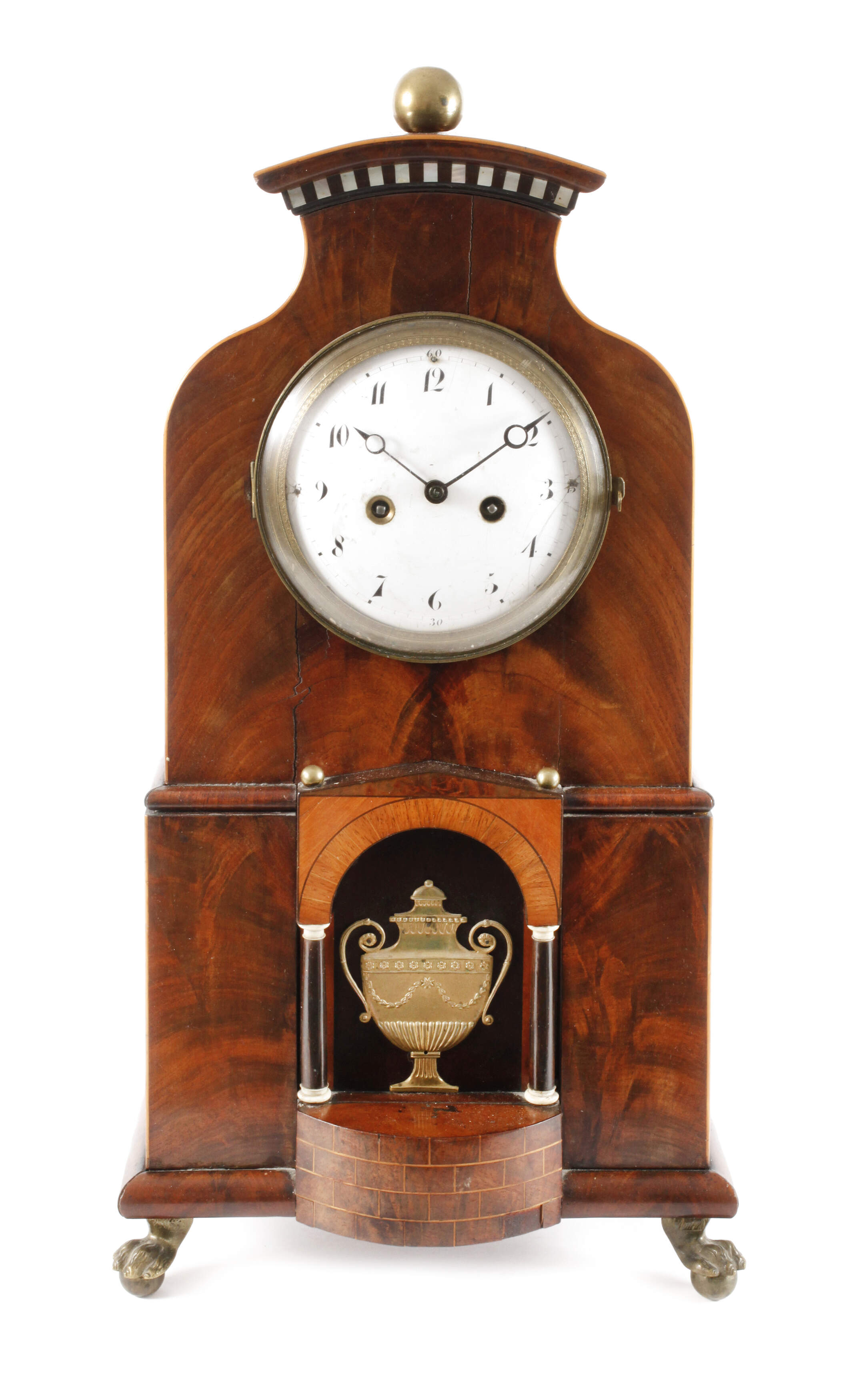 Große Tischuhr Biedermeier