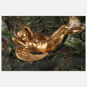 Außergewöhnliche Tischuhr Jugendstil