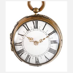Seltene Spindeltaschenuhr Jean Godde Paris