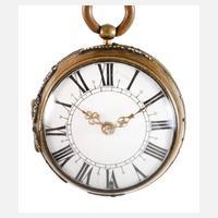 Seltene Spindeltaschenuhr Jean Godde Paris111