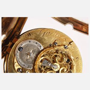 Feine Spindeltaschenuhr Jacques Jerome Gudin Paris