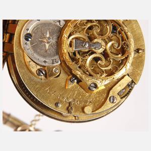 Feine Spindeltaschenuhr Jacques Jerome Gudin Paris