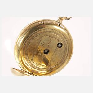 Damentaschenuhr Gold