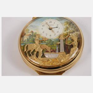Taschenuhr mit Musik und Automat