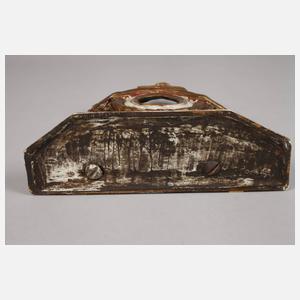 Geschnitzter Uhrenständer