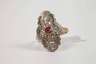 Prächtiger Ring mit Diamanten und Rubin