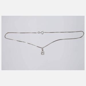 Brillantanhänger an Kette