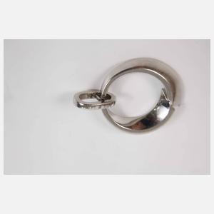 Platinanhänger mit Brillant