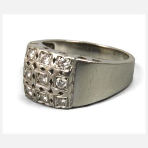 Damenring mit Diamanten