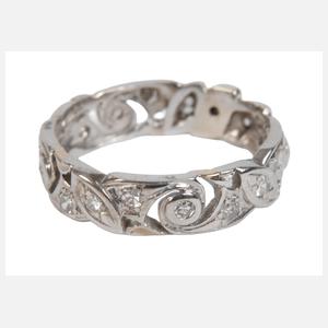 Memoryring mit Diamanten