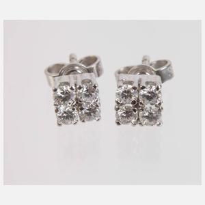 Paar Ohrstecker mit Brillanten
