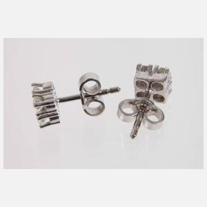 Paar Ohrstecker mit Brillanten