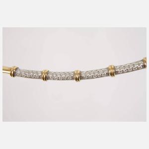 Collier mit Brillantbesatz