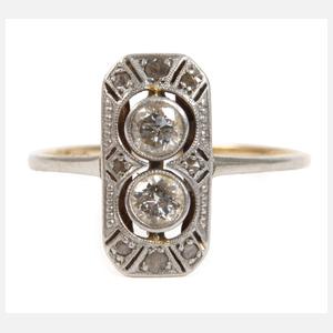 Art déco-Ring mit Diamanten