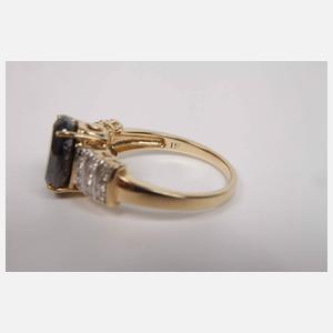 Damenring mit schwarzem Diamant