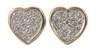 Paar Herzohrstecker mit Brillanten