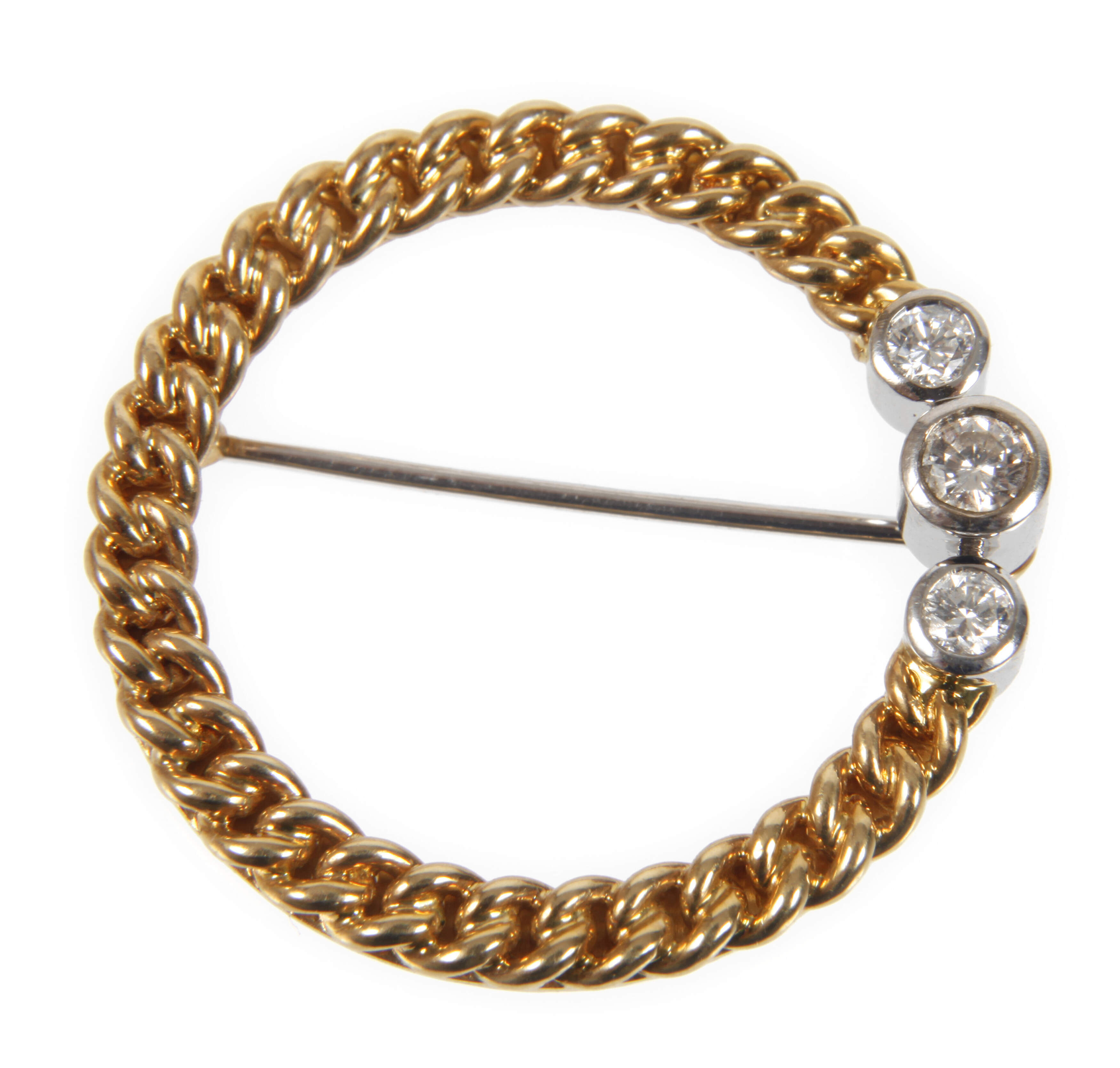 Brosche mit Brillanten