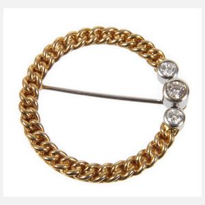 Brosche mit Brillanten