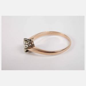 Solitärring mit Brillant von 1,02 ct