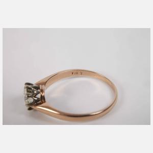 Solitärring mit Brillant von 1,02 ct