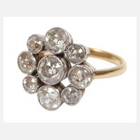 Ring mit Diamantbesatz von zusammen ca. 2,5 ct111