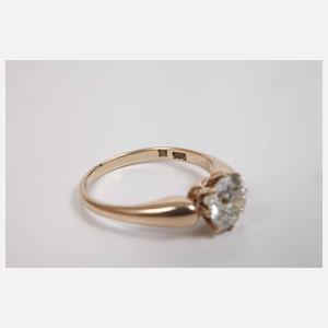 Solitärring mit Diamant