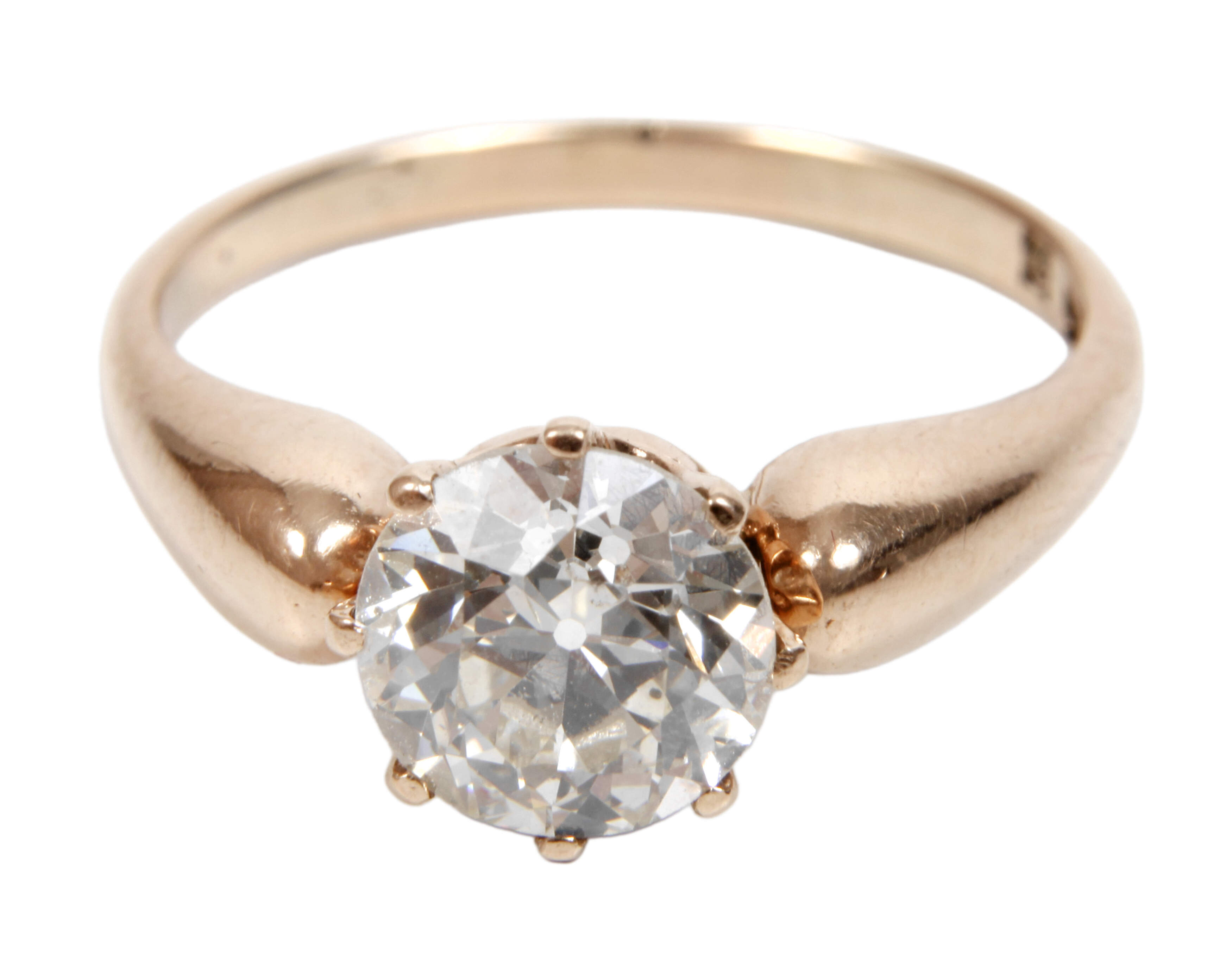 Solitärring mit Diamant