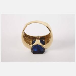 Damenring mit Steinbesatz