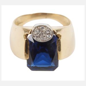 Damenring mit Steinbesatz