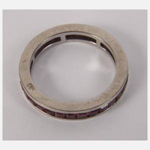 Memoryring mit Rubinen