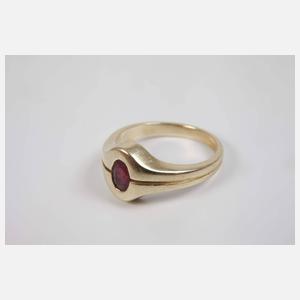 Paar Damenringe mit Rubinen