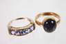Konvolut Damenringe mit Steinbesatz