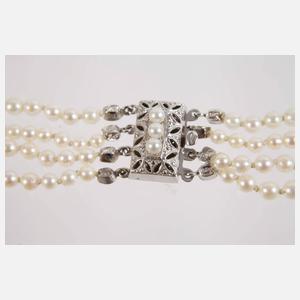 Mehrreihiges Perlencollier