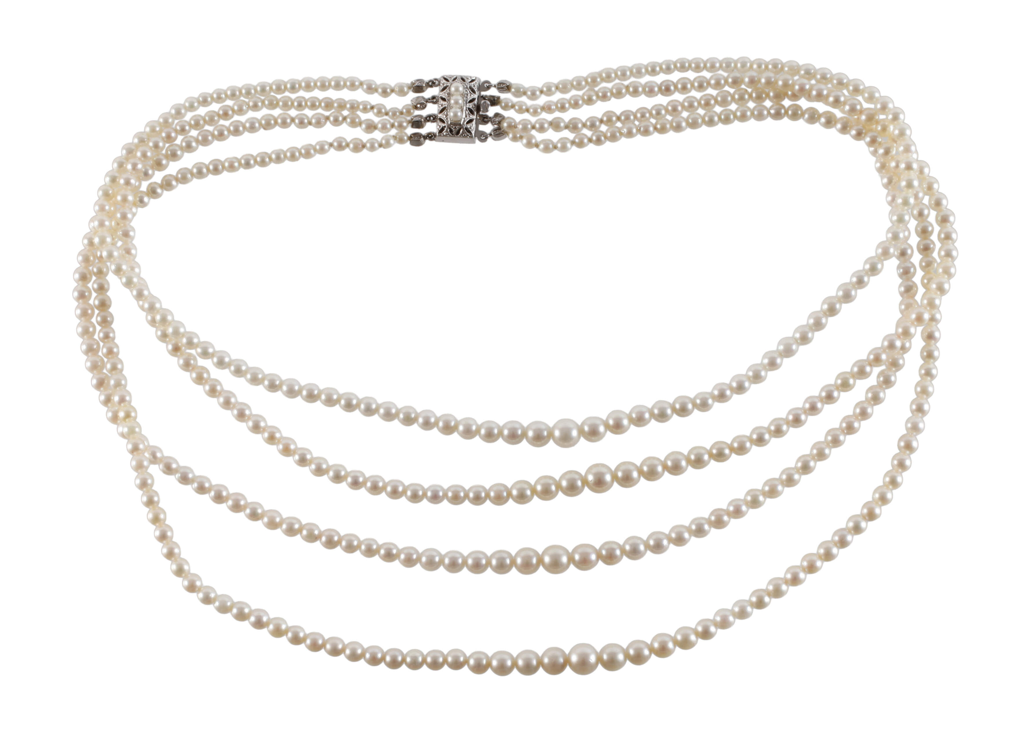 Mehrreihiges Perlencollier