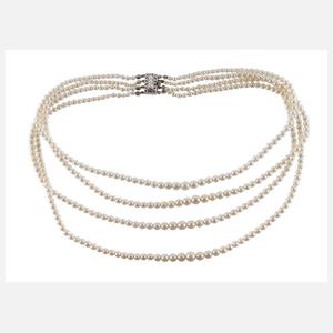 Mehrreihiges Perlencollier