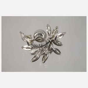 Anhänger mit Brillanten und Perlen